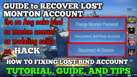 How to fix monton account problem. hack account. unbind account. change email Ang password.