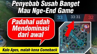 MATCH KELAMAAN. Mau Nge-END Aja Susah Banget.. Kenapa sih?? Mobile Legends