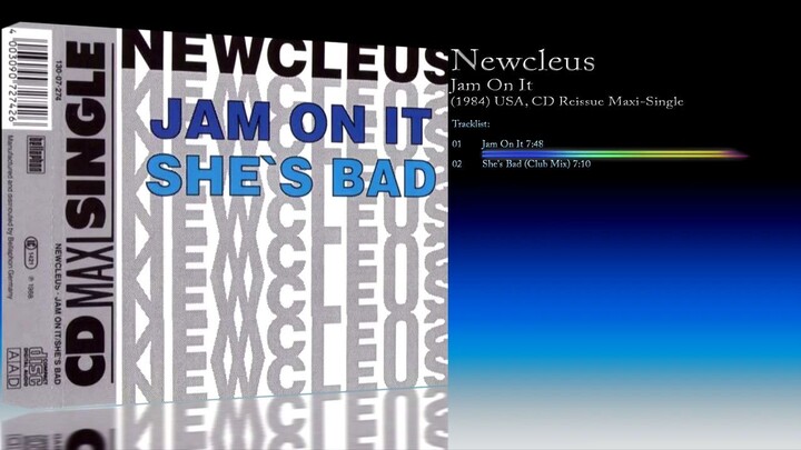 Newcleus (1984) Jam On It [1988 CD Reissue, Maxi-Single]