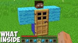 What INSIDE a HEROBRINE SPAWN PASSAGE in Minecraft ! SECRET HEROBRINE HOUSE !