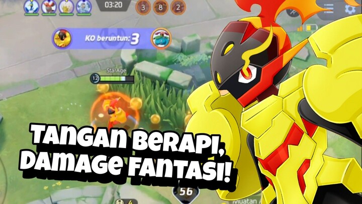 Tangan Berapi, Damage Fantasi! - Pokemon Unite Highlights