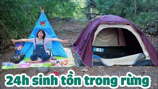 Thử Thách 24h Cắm Trại Sinh Tồn Trong Rừng Sâu