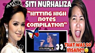SITI NURHALIZA - HITTING HIGH NOTES COMPILATION || REACTION || Filipina React Channel