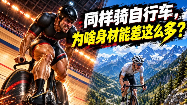 Why do people look so different in shape when they all ride bicycles?