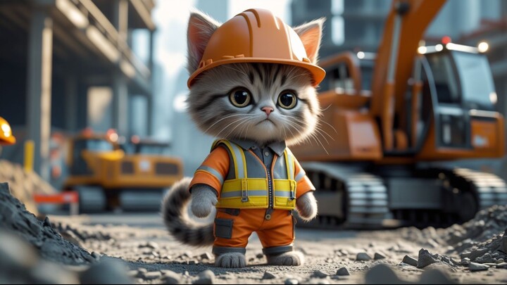Amazing Kitten Builder: Realistic Construction Life in Action 🚧🐱