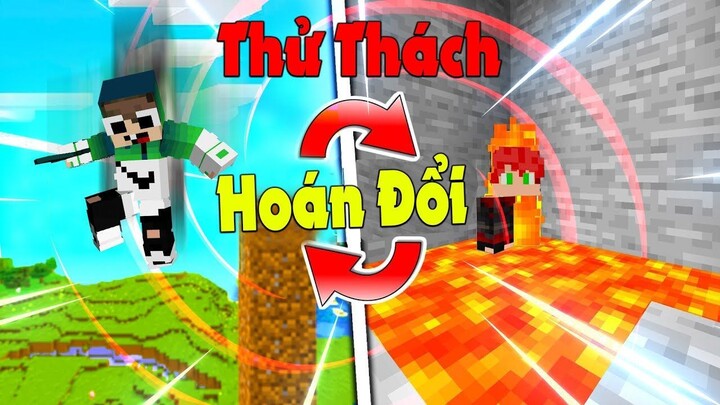 MINECRAFT THỬ THÁCH hoán đổi cái bẫy cuộc thi sinh tồn