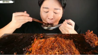 Mì nấm bạch tuột sữa sốt cay phần 5 #mukbang