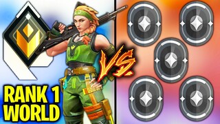 Best Valorant Player in the World VS 5 Iron Players
