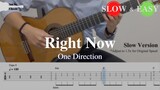 Right Now - One Direction | Fingerstyle Guitar TAB (+ Slow & Easy)