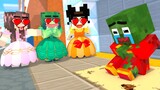 Monster School :Baby Zombie x Squid Game Doll Rich and Broken Love  - Minecraft Animation
