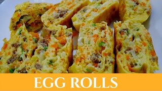Easy Egg Rolls Recipe | Batangas Rolled Omelette