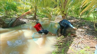 Ra mương kéo chài vui quá vui