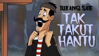 Tukang Sate tak takut Hantu - Kartun Horor Lucu