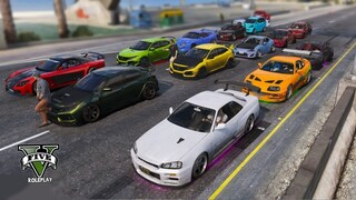 KONVOI MOBIL JDM TERBESAR DI KOTA !! GTA V ROLEPLAY