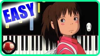 Spirited Away - Always With Me - EASY Piano Tutorial(Synthesia) - Studio Ghibli Music by TAM