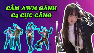 [FREE FIRE] GÁNH C4 BẰNG 2 CÂY AWM, TẤU HÀI CÙNG MAMIXI