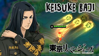 KEISUKE BAJI  in MLBB 😱😱 [ TOKYO REVENGERS × MLBB SKIN COLLABORATION ]