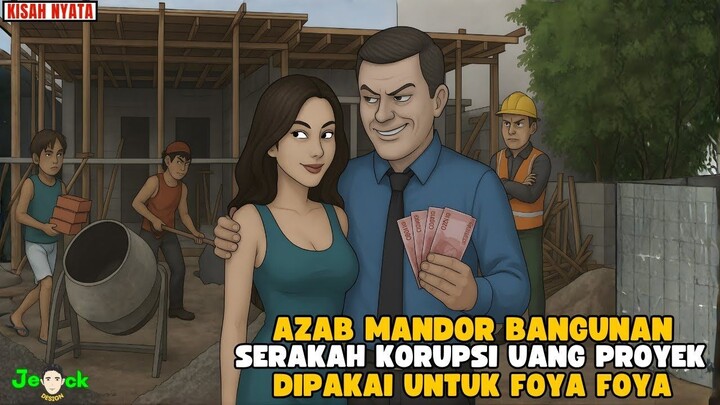 AZAB MANDOR BANGUNAN SERAKAH KORUPSI UANG PROYEK DIPAKAI UNTUK FOYA FOYA