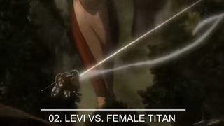 top 5 những pha LEVI cực ngầu trong attack on titans (part 4)