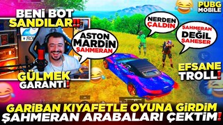 GARİBAN KIYAFETLERLE OYUNA GİRDİM ŞAHESER ARABALARI ÇEKTİM - PUBG MOBİLE TROLL