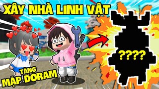 KEYD THỬ THÁCH XÂY NHÀ LINH VẬT TẶNG CHO MẶP DORAM TẠI LÀNG BEE TEAM TRONG MINI WORLD