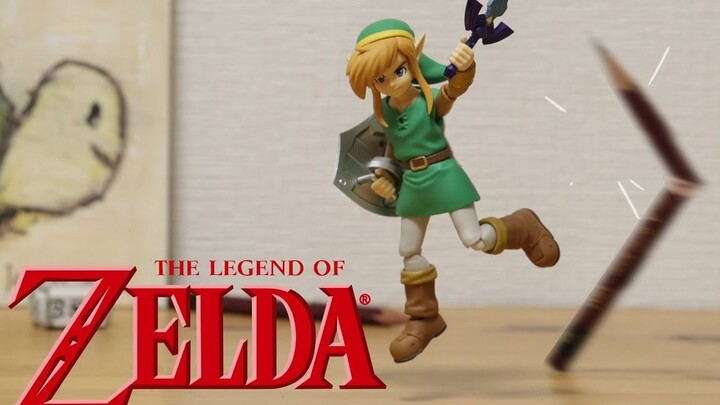 [The Legend of Zelda] Stop-motion animation: Link vs. the pencil eraser [Animist]