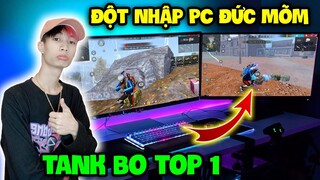 FREE FIRE | Hùng Mõm Đột Nhập Máy Tính "120 Củ" Của Đức Mõm Thử Thách Tank Bo Top 1 !!!