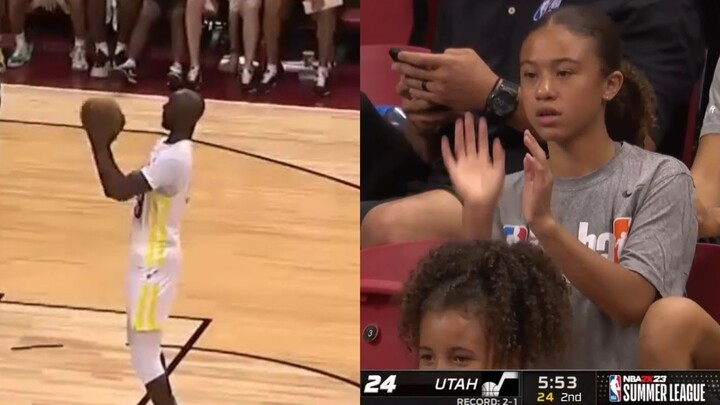 😂Young fan mimicking Tacko Fall's free throw form 😂😂