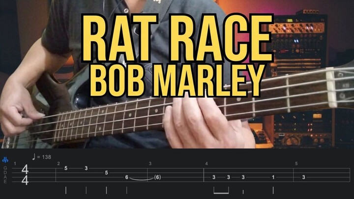 Bob Marley – Rat Race | Bass Tutorial with TAB + Playback | Reggae Bass