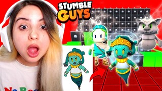 GANHEI TODAS as NOVAS SKINS QUE MEUS INSCRITOS DESENHAM no STUMBLE GUYS!! MITEI no BLOCKDASH...