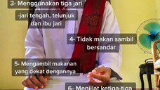 (Sunnah) Cara makan Rosullulah