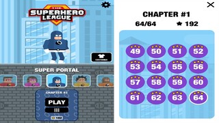 The Superhero League SUPER PORTAL Level 49-64 Walkthrough. 3 Stars