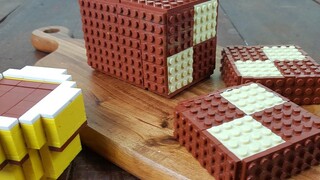 Lego Battenberg Cake - เลโก้ในชีวิตจริง 13 / Stop Motion Cooking & ASMR