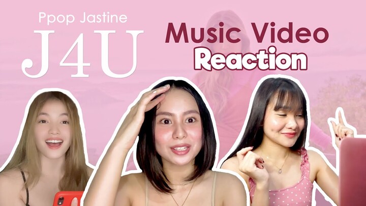 PPOP Madz, Apphle, and Ivy reacts to "J4U" M/V by Jastine!