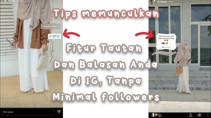 CARA MENGGUNAKAN FITUR BALASAN ANDA DAN TAUTAN DI IG