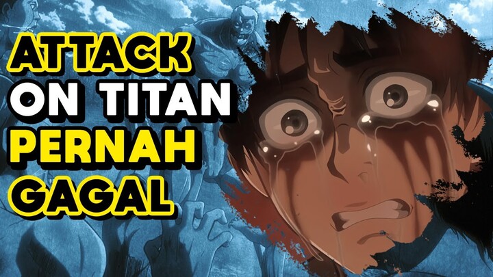 ATTACK ON TITAN PERNAH GAGAL , KOK BISA? | FAKTA UNIK MANGA & FILM ANIME