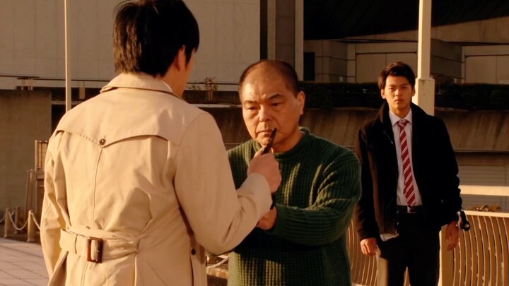 Now, you must put handcuffs on him.