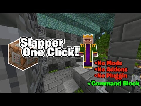 Cara membuat slapper one click terbaru menggunakan Command Block di MCPE!!