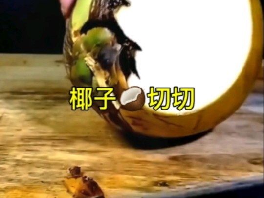 Coconut chopping, chopping, chopping