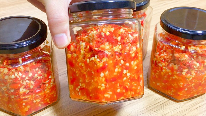 [Food]Homemade chopped chili pepper sauce