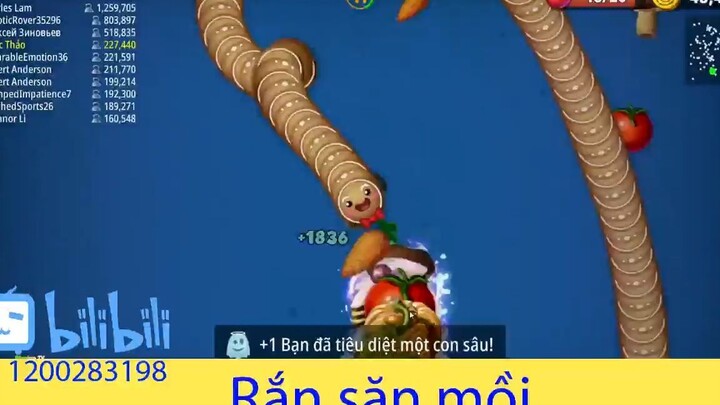Con rắn bánh quy và màn vượt top #game