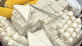 Tidak sengaja bertemu dengan makanan ketan hangat yang lezat di pinggir jalan Nanchang, 3 yuan per b