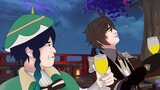 [Genshin Impact] Dua Dewa yang Minum Minuman Rahasia Sang Jenderal