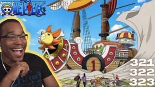 THE THOUSAND SUNNY! | One Piece Ep. 321, 322, and 323 REACTION