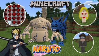 แจก+รีวิวแอดออนนารูโตะใหม่ล่าสุด!! โครตเจ๋ง!!มีของเยอะและสมจริงมาก!! Minecraft pe 1.16.201 Naruto