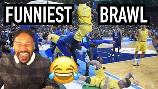 CRAZY!!! | Philippines Gilas vs Australia brawl | FIBA World Cup 2019 | AMERICAN REACTION!!!