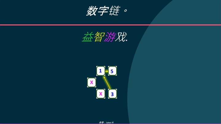 数字链。12道习题集。