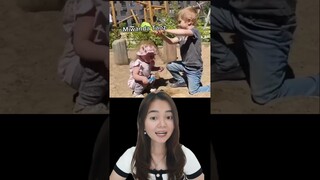 BOCIL LEMPAR PASIR KE IBU IBU  ?!?