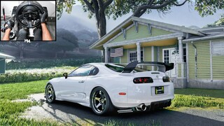 800BHP Toyota Supra MK4 | The Crew Motorfest | Steering Wheel Gameplay