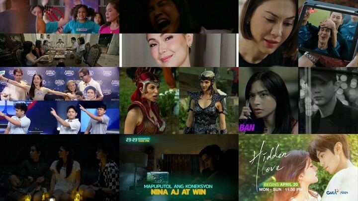 GMA 7 Network Commercial Break April 20, 2026 (Monday) (Hidden Love Tagalog Dubbed Rerun/Replay)